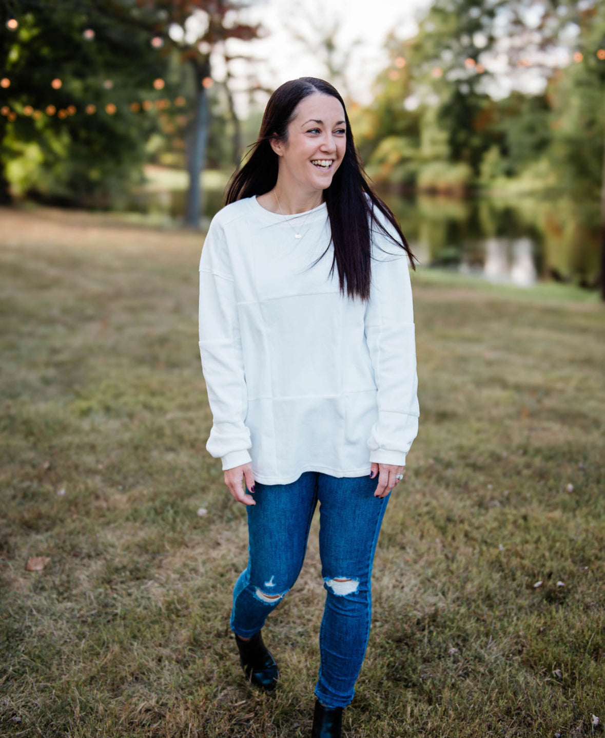 White Patch Sweatshirt