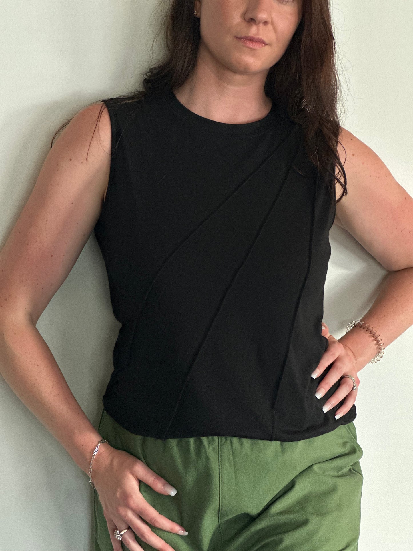 Business Casual Black Tank