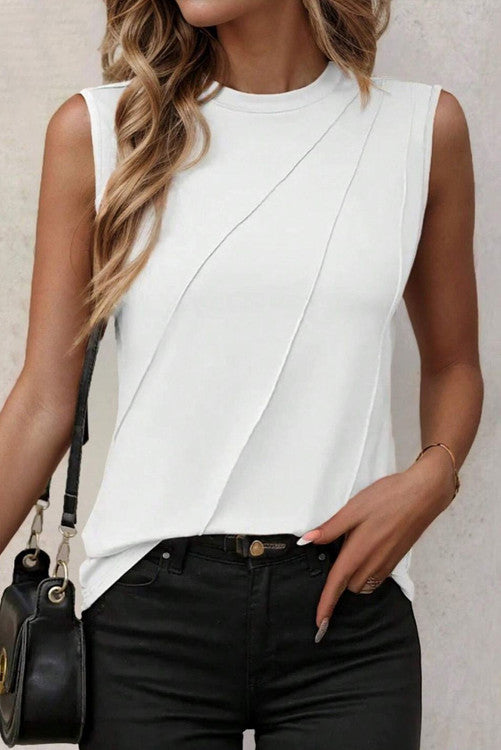 Business Casual White Tank