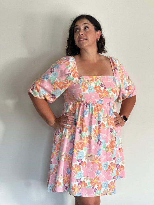 Blossom Delight  Babydoll Dress