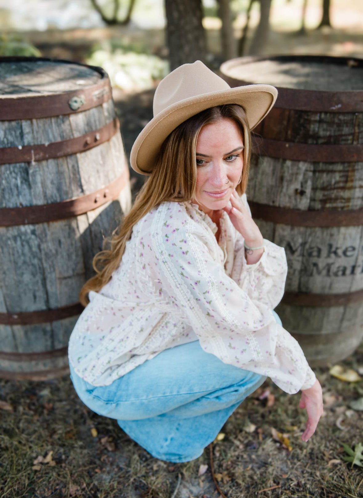 Lavender flower tunic