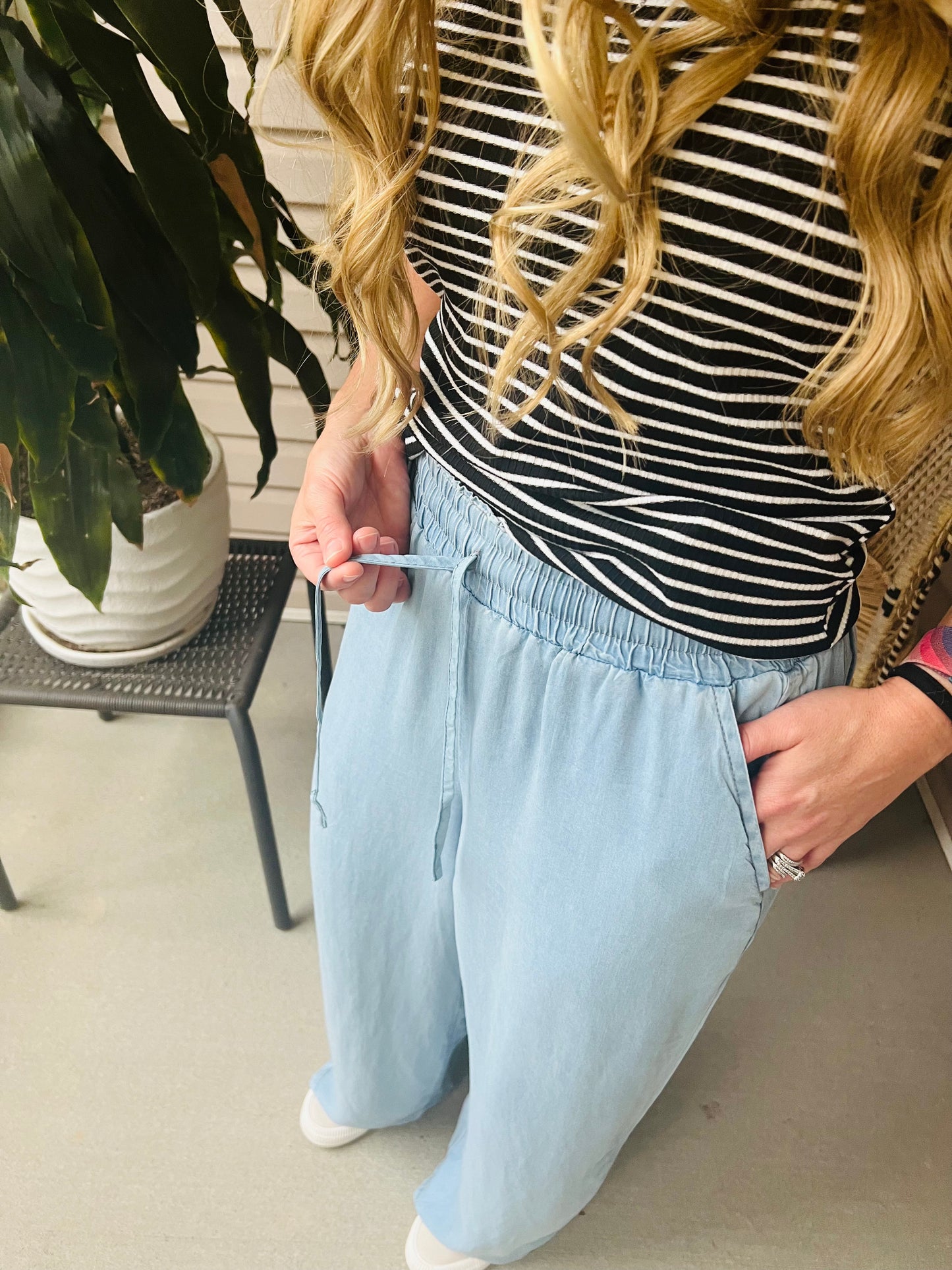 Chambray All Day Pant