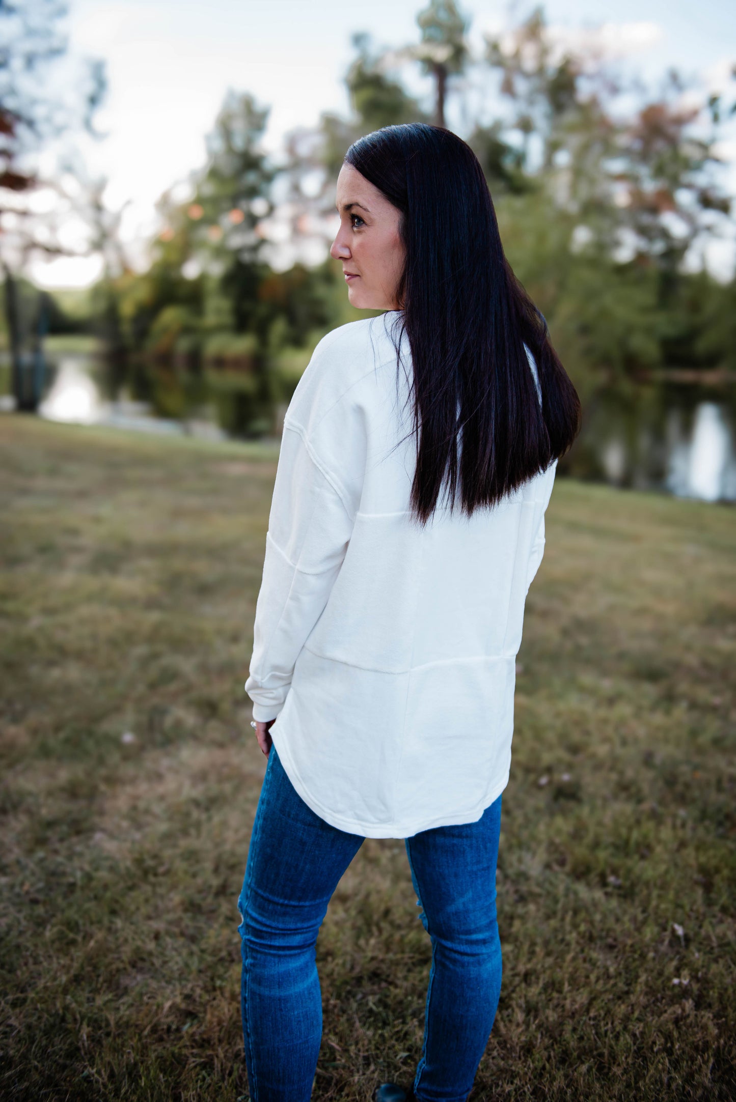 White Patch Sweatshirt