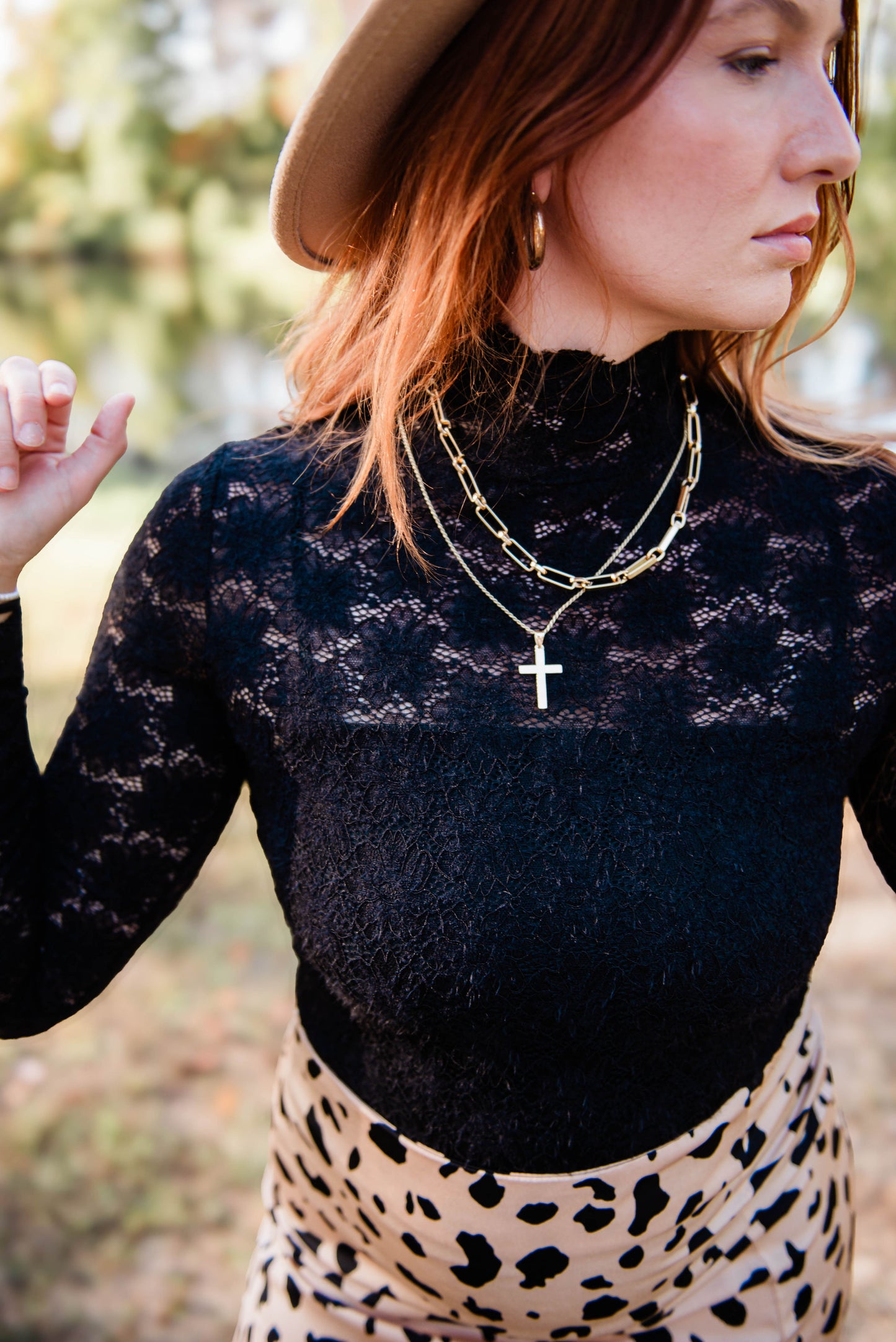 Black lacy long sleeve