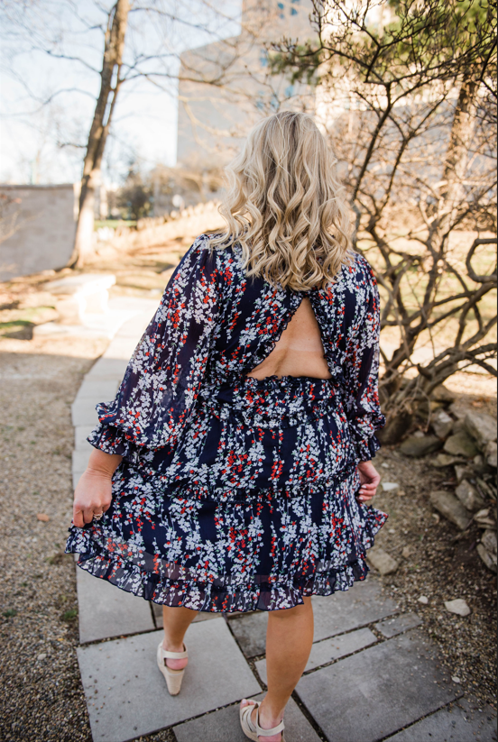 Midnight Blooms Dress