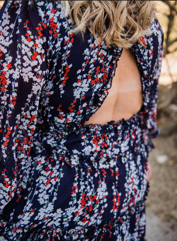 Midnight Blooms Dress