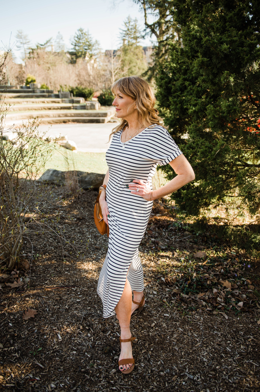 Opal Striped T-Shirt Maxi