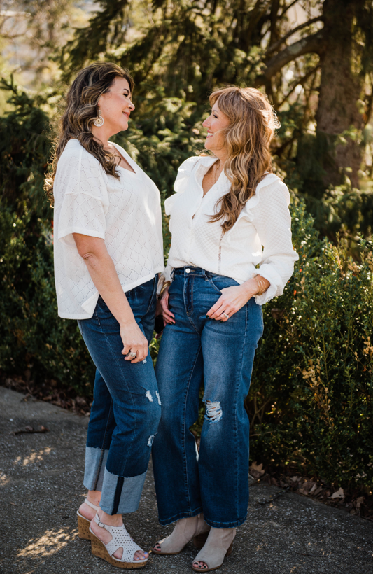 Quilted Ivory Blouse